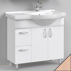 Водолей Тумба с раковиной Колумбия 90 L дуб – фотография-1